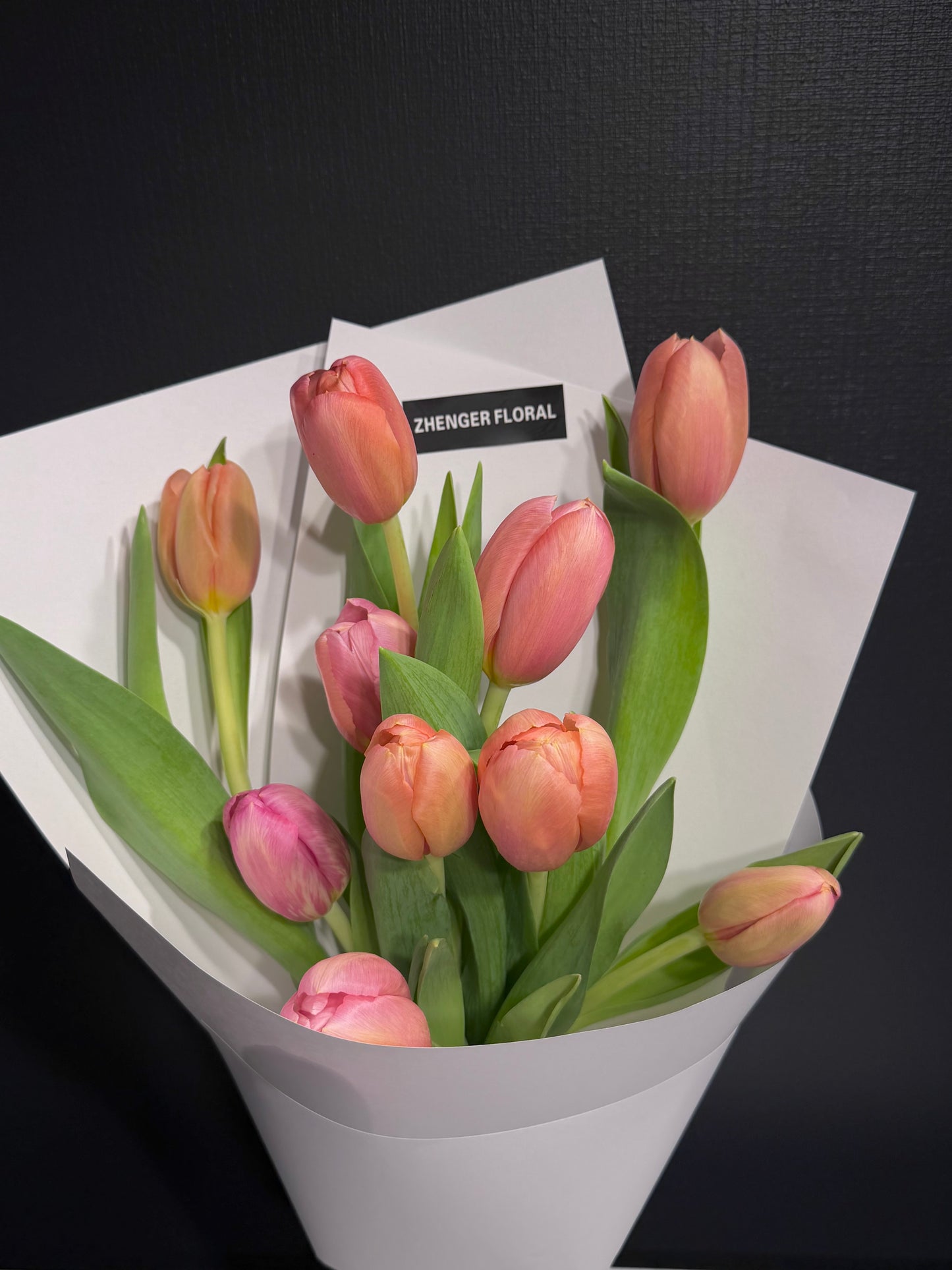 A Peach Glow Tulip Bouquet