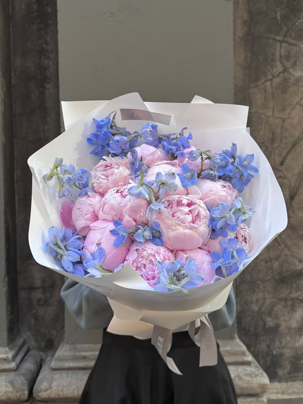 0v0 Pinky Peonies & Baby Blue