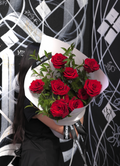 Scarlet Muse Bouquet （White Wraping)